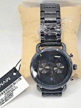 MVMT Blacktop Ceramic Chronograph Mens Watch Black 47mm